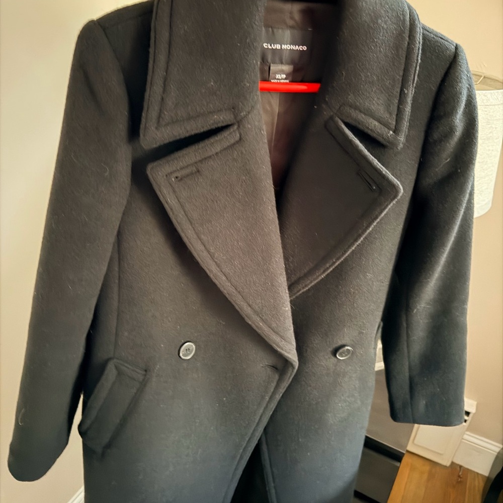 Club Monaco Charcoal Pea Coat for Women